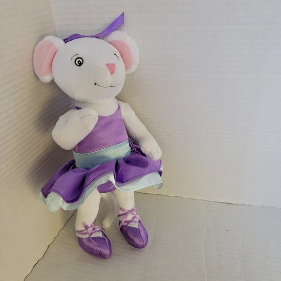 Large Angelina Ballerina Girl Plush American Purple Dress Doll Sababa Toy Ballet - Picture 14 of 15